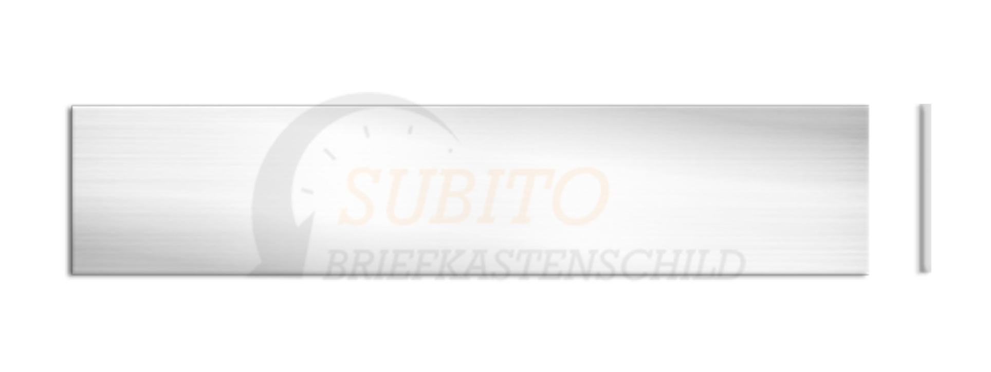 Briefkastenschild Wema Box 94 x 23 x 2,4 Kunststoff silber